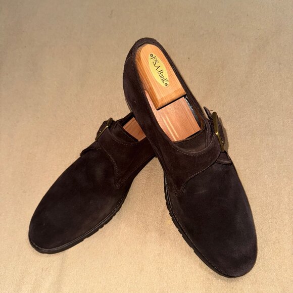 MENS BROWN COLE HAAN NIKE AIR BUCKLE SHOES SIZE 12M GREAT SHAPE GENTLY WORN - Picture 5 of 6